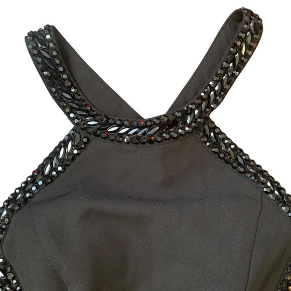 Gianni Bini Semi-formal beaded cocktail little black dress size small - Picture 4 of 8